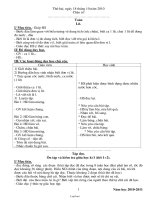 Giáo án Tổng hợp các môn học lớp 2 - Tuần thứ 8 năm 2010 - 2011