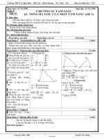 Bài giảng môn học Hình học lớp 7 - Tuần 9 - Tiết 17 - Bài 1: Tổng ba góc của một tam giác (tiết 1)