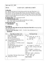 Bài giảng môn học Hình học lớp 7 - Tiết 24: Luyện tập 2 – kiểm tra 15 phút
