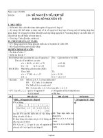 Giáo án lớp 6 môn học Đại số - Tiết 26 - Bài 14: Số nguyên tố, hợp số bảng số nguyên tố