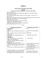 Giáo án Lớp 2 - Tuần 1 - Năm học 2008-2009 (Theo chuẩn kiến thức kỹ năng)