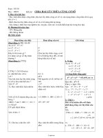 Giáo án Lớp 6 - Môn Đại số - Tiết 14: Chia hai lũy thừa cùng cơ số