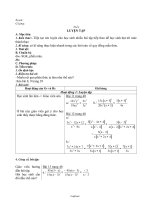 Giáo án môn Đại số 8 tiết 23: Luyện tập