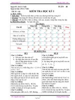 Giáo án môn Toán lớp 7 - Năm học 2010 - 2011 - Tiết 39, 40: Kiểm tra học kỳ I