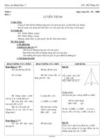 Giáo án Hình học 7 - GV: Đỗ Thừa Trí - Tiết 62: Luyện tập