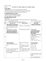 Giáo án lớp 6 môn học Đại số - Tiết 15 - Bài 9: Thứ tự thực hiện các phép tính