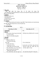 Thiết kế bài học khối lớp 2 - Tuần 11