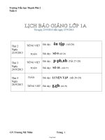 Giáo án lớp 3 Tuần số 27 - Trường Tiểu học Cẩm Sơn