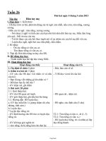 Thiết kế bài học khối 1 - Tuần thứ 26 năm 2013