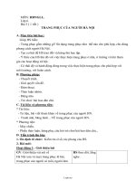 Giáo án lớp 6 môn Giáo dục công dân - Bài 3 ( 1 tiết ): Trang phục của người Hà Nội