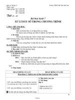 Giáo án Tin học 8 - Tiết 41-42, Bài thực hành 7: Xử lí dãy số trong chương trình - Năm học 2008-2009 - Trường THCS Thị trấn Bát Xát