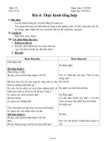 Giáo án Tin học 5 tuần 26: Thực hành tổng hợp