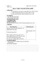 Giáo án Tin học 5 tuần 8: Thực hành tổng hợp