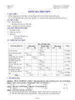 Giáo án Vật lí 6 - Tuần 10 - Tiết 09 - Kiểm tra một tiết