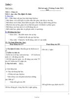 Thiết kế bài dạy các môn lớp 1 - Tuần lễ 1 năm 2013