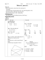 Giáo án môn Toán lớp 3 - Tiết 135: Kiểm tra giũa kì 2