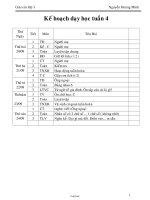 Giáo án Lớp 3 Tuần 4 - Nguyễn Hoàng Minh