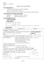 Giáo án lớp 6 môn Số học - Tuần 20 - Tiết 59 - Bài 9: Quy tắc chuyển vế