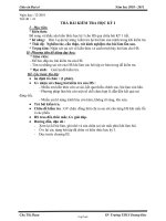 Giáo án môn học Đại số lớp 7 - Trường THCS Dương Đức - Tiết 40, 41: Trả bài kiểm tra học kỳ I