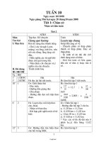 Giáo án Lớp 5 - Tuần 10 - Năm học 2008-2009