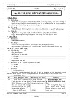 Giáo án Tin học Lớp 8 - Tiết 60: Học vẽ hình với phần mềm Geogebra - Năm học 2008-2009 - Phạm Thị Lệ
