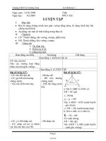 GA Hình học 7 - THCS Võ Trường Toản - Tiết 41: Luyện tập Các trường hợp bằng nhau của tam giác vuông