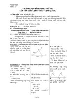 Giáo án Hình học lớp 7 - Trần văn Hồng - Tiết 25: Trường hợp bằng nhau thứ hai của tam giác cạnh - Góc - cạnh (c. g. c)