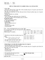 Giáo án lớp 6 môn học Số học - Tiết 47: Tính chất của phép cộng các số nguyên