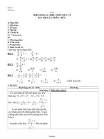 Giáo án môn Đại số 8 tiết 39: Biến đổi các biểu thức hữu tỉ giá trị của phân thức