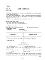 Giáo án Hình học khối 7 - Tiết 37, 38