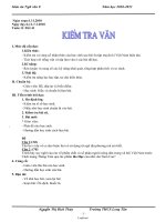 Giáo án Ngữ văn 8 - Tuần 11 đến 19 - Trường THCS Long Tân