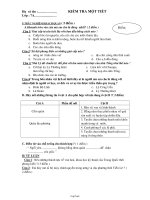 Bài giảng môn học Lịch sử lớp 7 - Kiểm tra một tiết