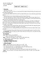 Giáo án lớp 6 Vật lí - Bài 22 - Tiết 25 - Tuần 26: Nhiệt kế – nhiệt giai