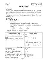 Giáo án Đại số khối 7 - Tuần 28 - Tiết 54: Luyện tập