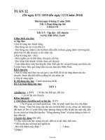 Kế hoạch bài học khối 1 buổi 1 - Tuần 1