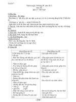 Giáo án giảng dạy môn khối 1 năm học 2013 - Tuần 7