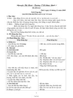 Kế hoạch bài học lớp 1 - Tuần số 13 - Trường TH Châu Bình