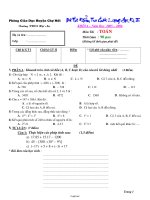 Đề thi kiểm tra chất lượng học kì I - Khối 6 năm học 2005 - 2006 môn toán