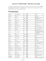 Giáo án English 6 - Unit 20: A Postcard