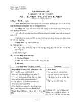 Giáo án môn học Số học lớp 6 - Tiết 1: Tập hợp – phần tử của tập hợp (Tiếp)