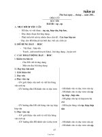 Bài soạn các môn khối 1 - Tuần 21