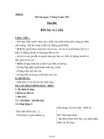 Thiết kế bài học khối 1 - Tuần 5
