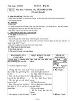 Giáo án Ngữ văn 6 tuần 4 tiết 13: Văn học: văn bản: Sự tích Hồ Gươm (truyền thuyết)