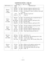 Kế hoạch bài dạy lớp 2 - Tuần dạy 18 năm 2008