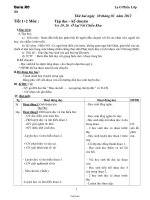 Giáo án Tuần 20 - Lớp 3 Học kì II