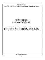 Giáo trình Thực hành điện cơ bản: Phần 1