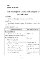 Giáo án Thủ công 1 năm 2010