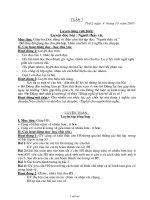 Thiết kế bài dạy lớp 2 - Tuần 7 năm học 2010