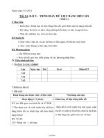 Giáo án Tin học 7 tiết 54, 55 bài 9 - Trình bày dữ liệu bằng biểu đồ