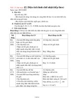 Giáo án Hình học 8 - Tiết 27, Bài 2: Diện tích hình chữ nhật (Tiếp theo) - Năm học 2005-2006